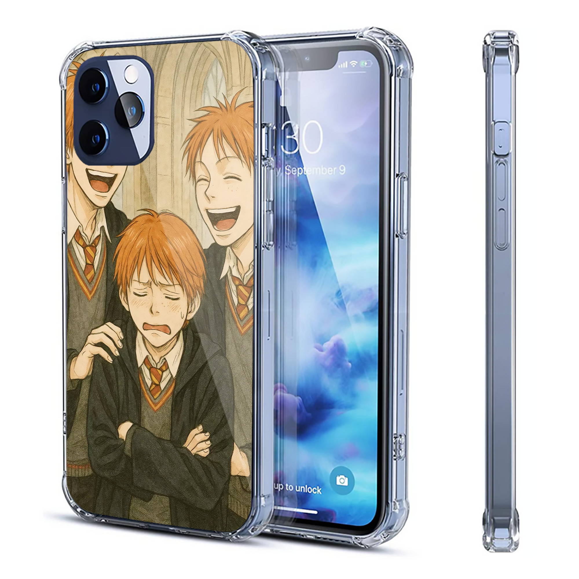 （画像用） Harry Potter ハリー・ポッターシリーズ 【iPhone 12シリーズ対応】透明スマホケース（クリアソフトケース）